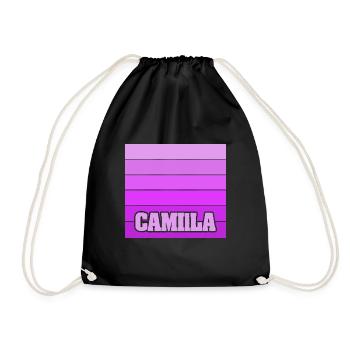 Nom de la fille Camilla - Sac de sport léger - noir - Devant