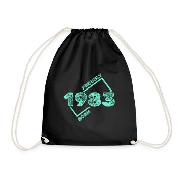 1983 - Sac de sport léger - noir - Devant