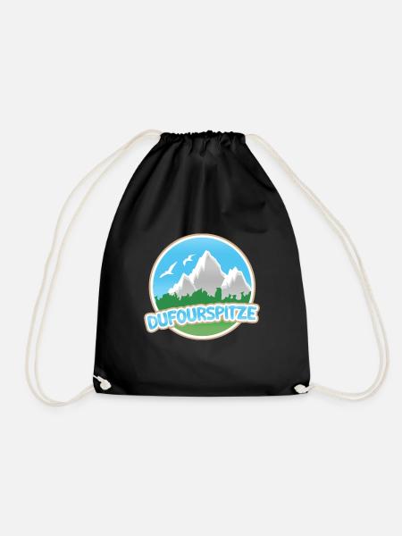 Dufourspitze - Turnbeutel - Schwarz