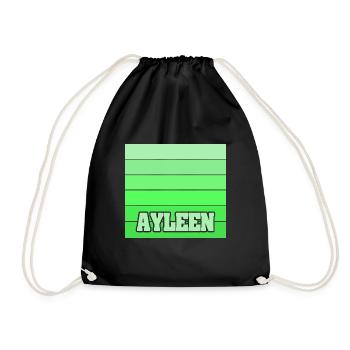 Tochter Ayleen - Turnbeutel - Schwarz - Vorne