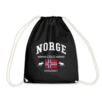 Norway - Drawstring Bag - black - Front