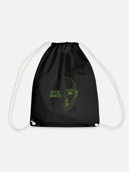 Access Granted - Drawstring Bag - black
