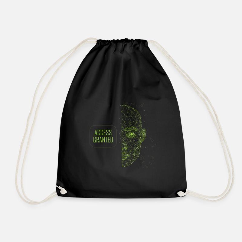 Access Granted - Drawstring Bag - black