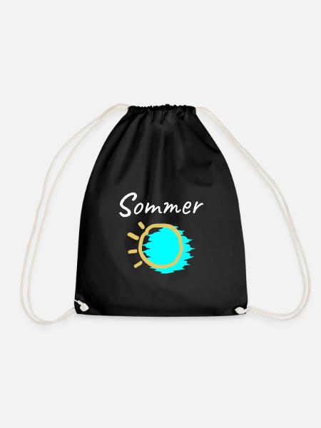 sommer-feeling - Turnbeutel - Schwarz
