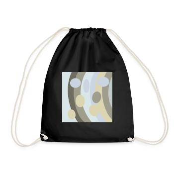 Style rétro boho intemporel et élégant abstrait - Sac de sport léger - noir - Devant