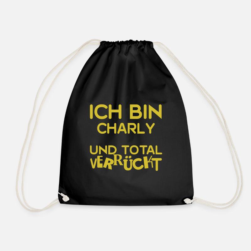 Charly als Charly - Turnbeutel - Schwarz