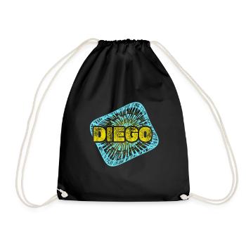 Diego as leisure time - Drawstring Bag - black - Front