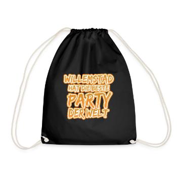 Gift for Willemstad - Drawstring Bag - black - Front