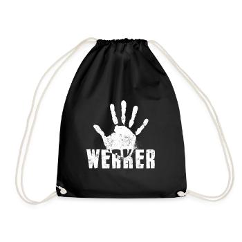 Handwerker - Turnbeutel - Schwarz - Vorne