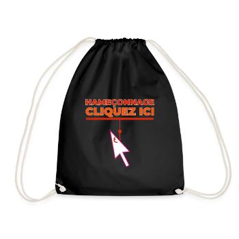 Hameçonnage - Sac de sport léger - noir - Devant