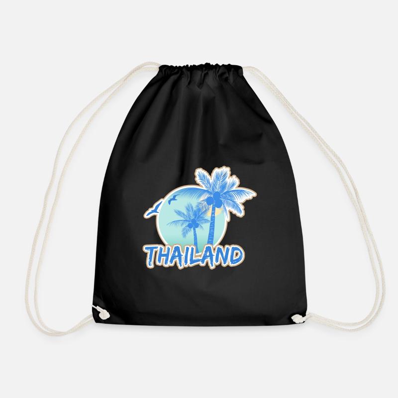 Urlaub Thailand - Turnbeutel - Schwarz