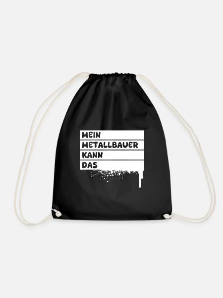 Metallbauer als Beruf - Turnbeutel - Schwarz