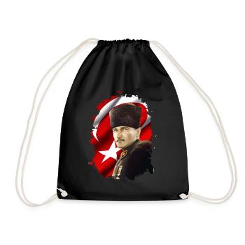Mustafa Kemal Atatürk - Sac de sport léger - noir - Devant