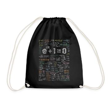 Electrical engineering exponential function formula - Drawstring Bag - black - Front