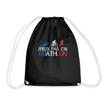Jpeux Pas Jai Triathlon - Sac de sport léger - noir - Devant