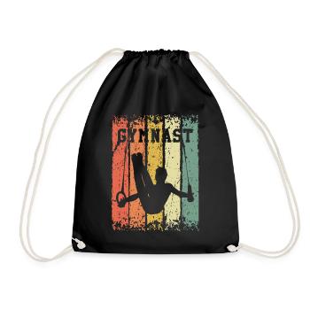 Retro Turner - Drawstring Bag - black - Front