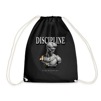 Discipline Statue grecque – Tout cela paiera - Sac de sport léger - noir - Devant