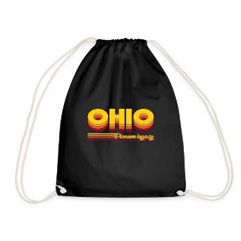 cool Ohio États-Unis États design - Sac de sport léger - noir - Devant