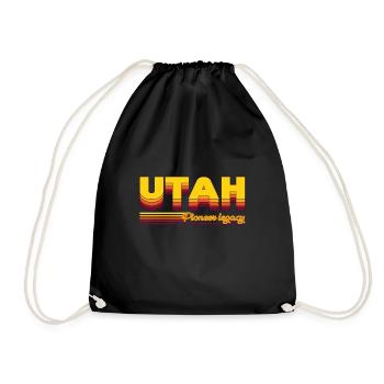 cool Utah États-Unis États design - Sac de sport léger - noir - Devant