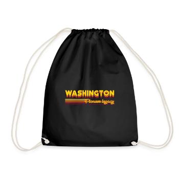 cool Washington États-Unis États design - Sac de sport léger - noir - Devant