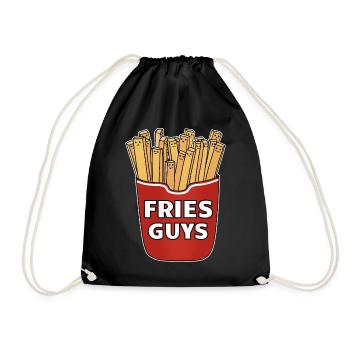 FRIES GUYS - Turnbeutel - Schwarz - Vorne