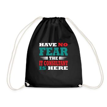 Have no Fear the IT Berater is here Outfit - Turnbeutel - Schwarz - Vorne