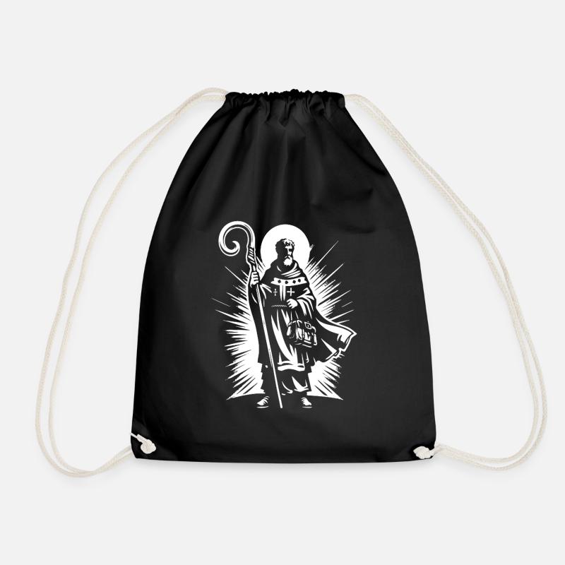 Saint-Nicolas – Design classique - Sac de sport léger - noir