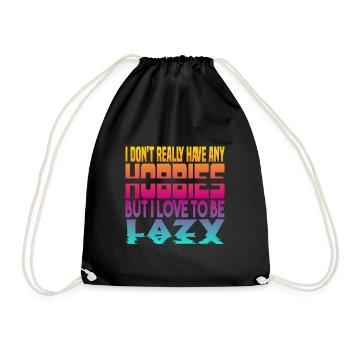 Je n’ai pas de passe-temps - Sac de sport léger - noir - Devant