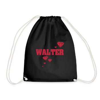 Gift idea Walter - Drawstring Bag - black - Front