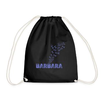 Wassersport Barbara - Turnbeutel - Schwarz - Vorne