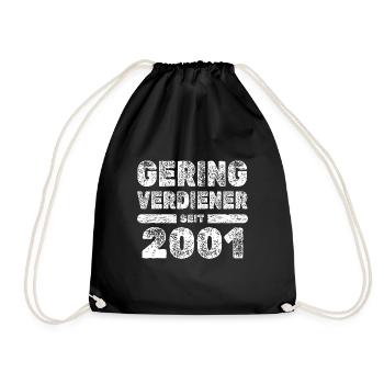 Saying 2001 - Drawstring Bag - black - Front