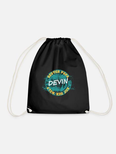 Vatertag Devin - Turnbeutel - Schwarz