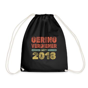 2018 - Turnbeutel - Schwarz - Vorne