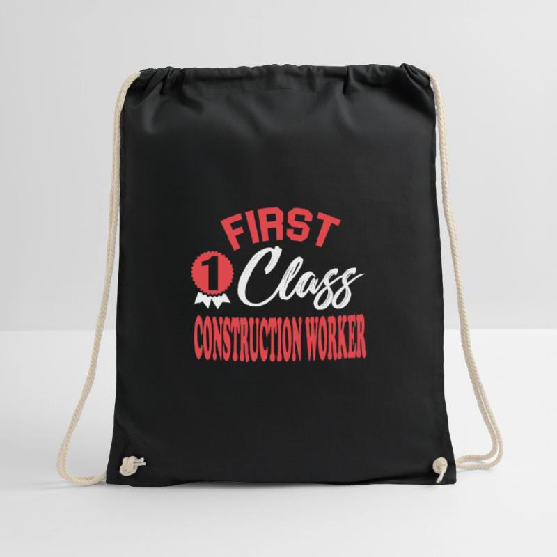 First-class construction worker Drawstring Bag