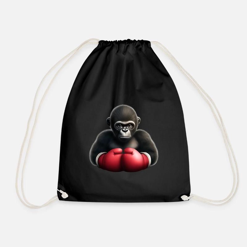 Boxer Gorilla - Turnbeutel - Schwarz