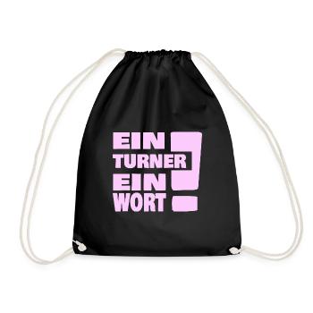 Turnen Turnen - Turnbeutel - Schwarz - Vorne