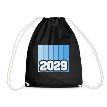 Year 2029 - Drawstring Bag - black - Front