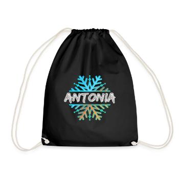 Antonia - Turnbeutel - Schwarz - Vorne