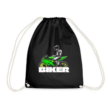 Motorcycle Lifestyle / Motorrad / Motorräder biker - Turnbeutel - Schwarz - Vorne