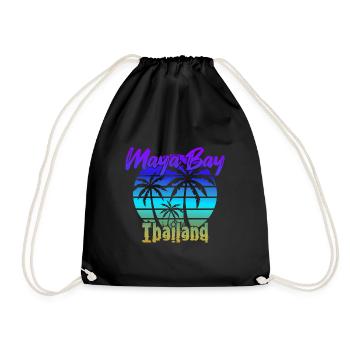Vintage Maya Bay Thaïlande - Sac de sport léger - noir - Devant
