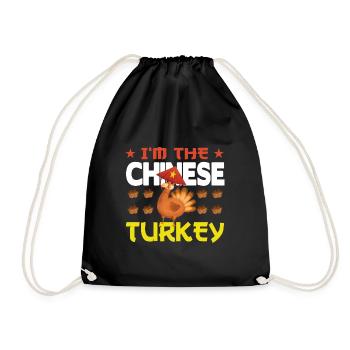 I'm the Chinese Turkey - Turnbeutel - Schwarz - Vorne
