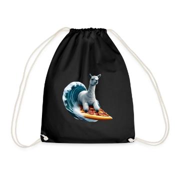 Pizza Vagues Alpaga Surfer - Sac de sport léger - noir - Devant