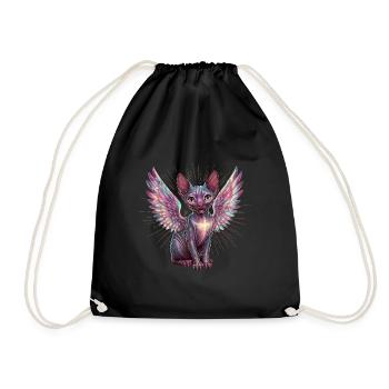 Chat Sphynx pour les amoureux des chats - Sac de sport léger - noir - Devant