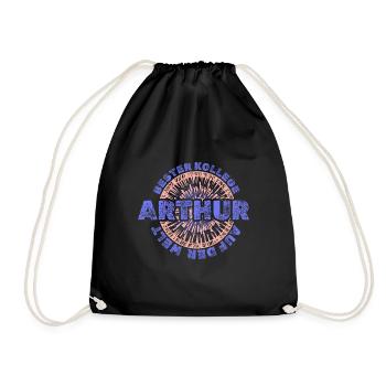 Gift for Arthur - Drawstring Bag - black - Front