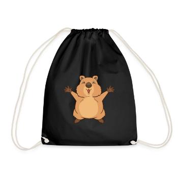 Quokka veut serrer les bras. - Sac de sport léger - noir - Devant