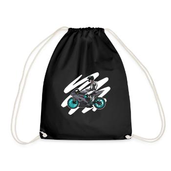Supermoto / Supermotard / Supermoto Wheelie Biker - Sac de sport léger - noir - Devant