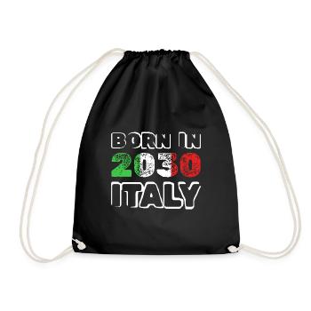 Italy 2030 - Drawstring Bag - black - Front