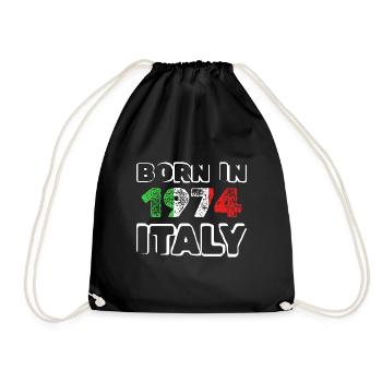Italy 1974 - Drawstring Bag - black - Front
