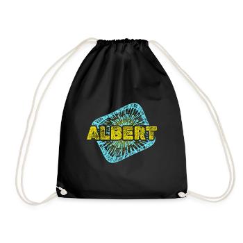 Albert als Freizeit - Turnbeutel - Schwarz - Vorne