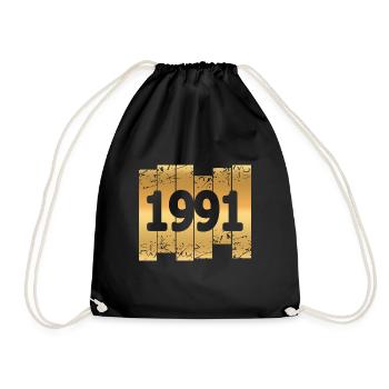 1991 - Drawstring Bag - black - Front